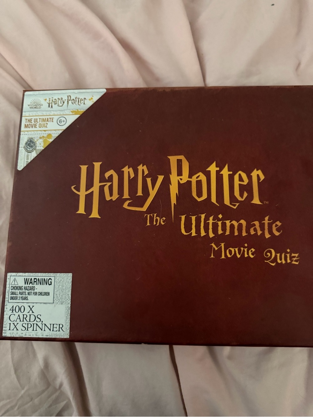 Harry Potter The Ultimate Movie Quiz Board Game - Maroon & Gold